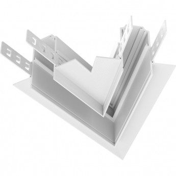 Коннектор угловой 45° MAYTONI EXILITY TRA034CLS-42W встраиваемый под ГКЛ 9,5мм, белый Коннектор угловой 45° MAYTONI EXILITY TRA034CLS-42W встраиваемый под ГКЛ 9,5мм, белый