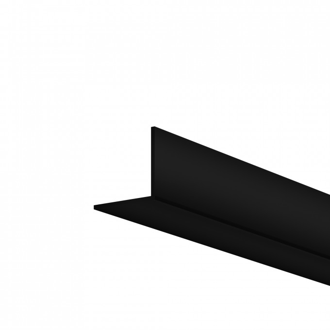 Рассеиватель для профиля 16×16 (Угол, Чёрный, 2 м), MAYTONI ALM-1616S-B-DF-2M 642028